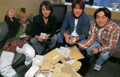 the seiyuu with an early batch of fan mail